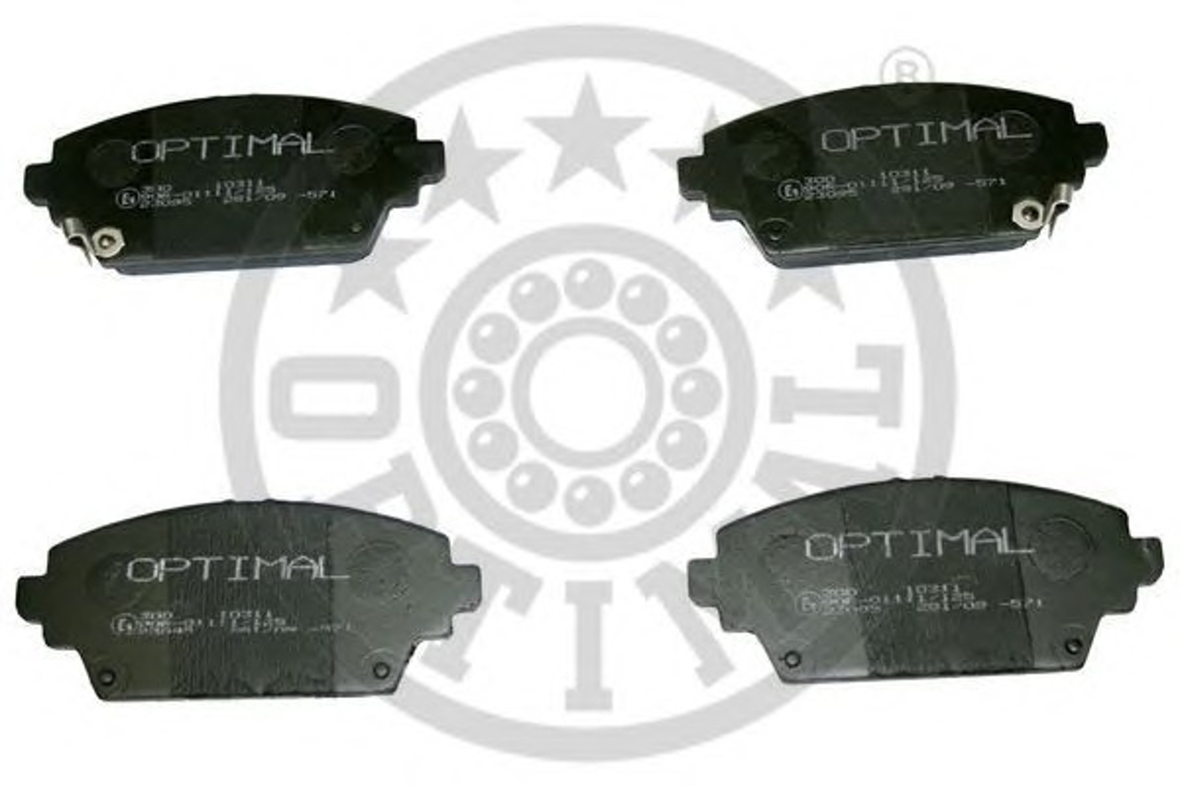 Колодки тормозные дисковые OPTIMAL 10311