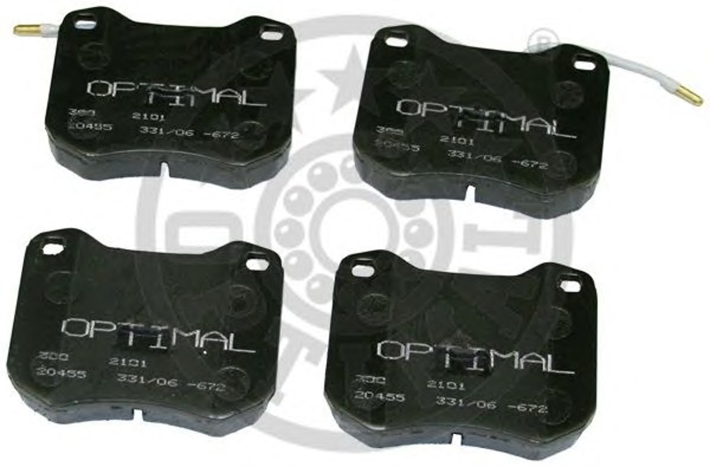 Колодки тормозные дисковые OPTIMAL 2101