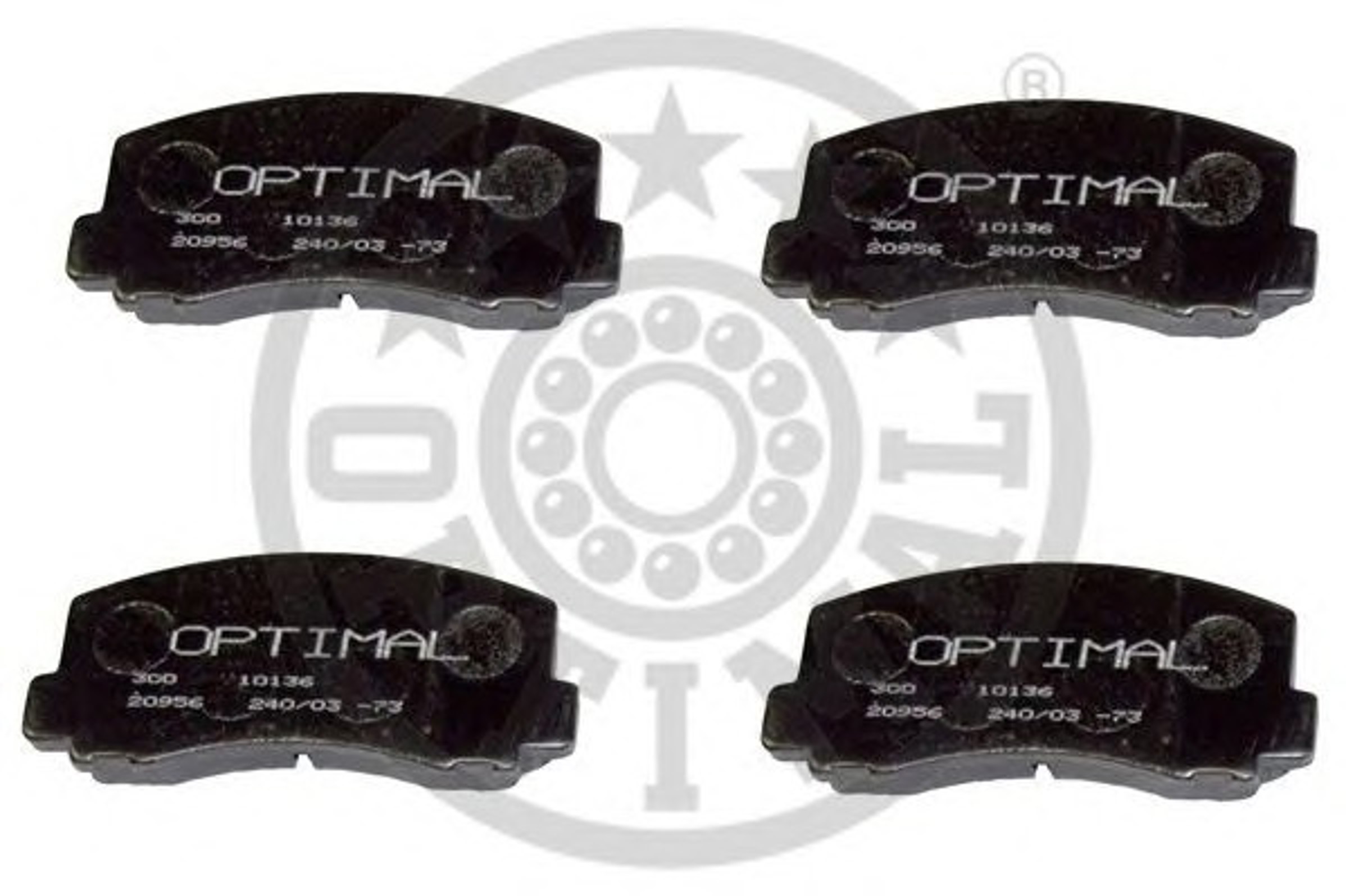 Колодки тормозные дисковые OPTIMAL 9344