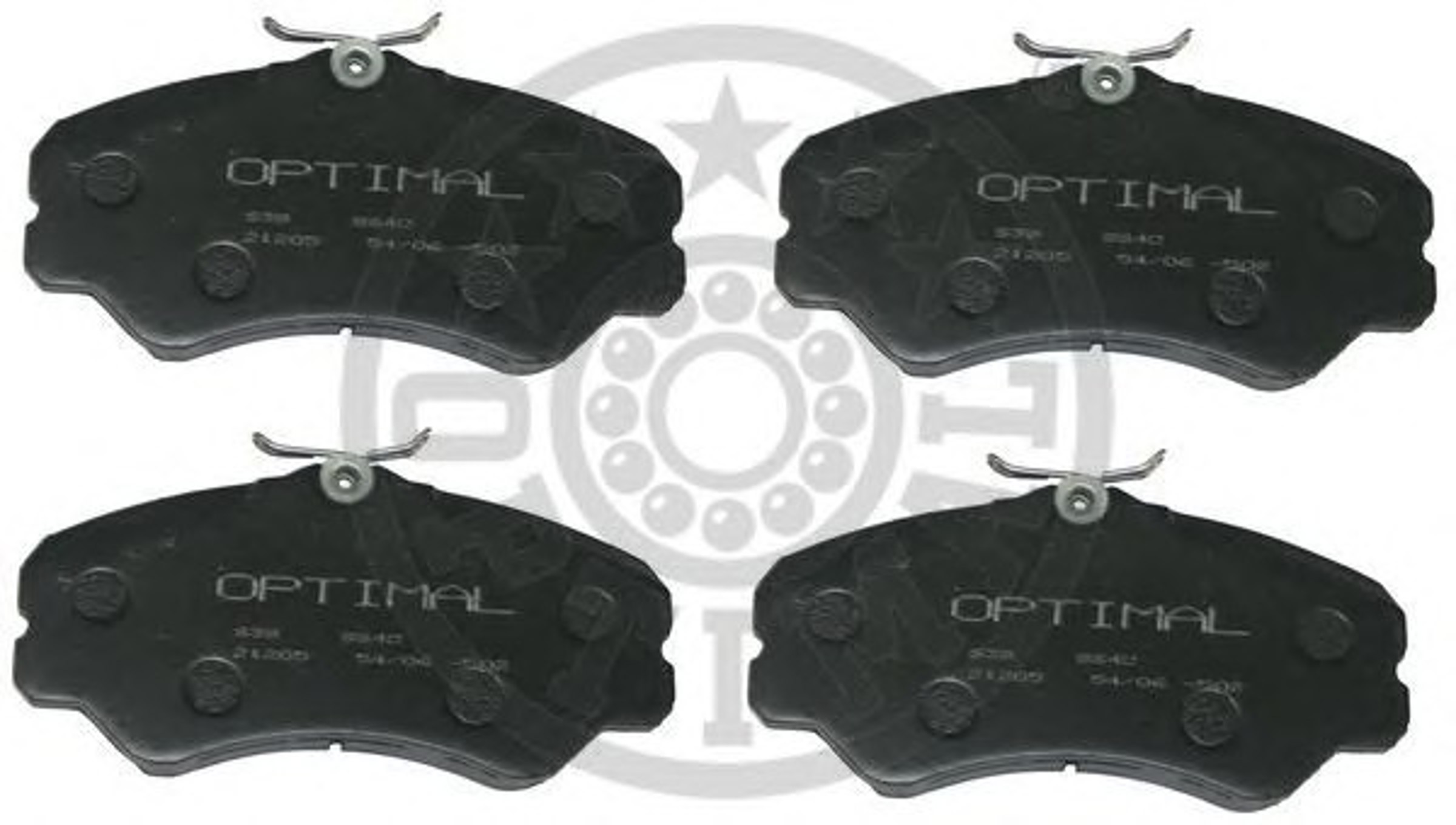Комплект тормозных колодок дисковый тормоз OPTIMAL 9640