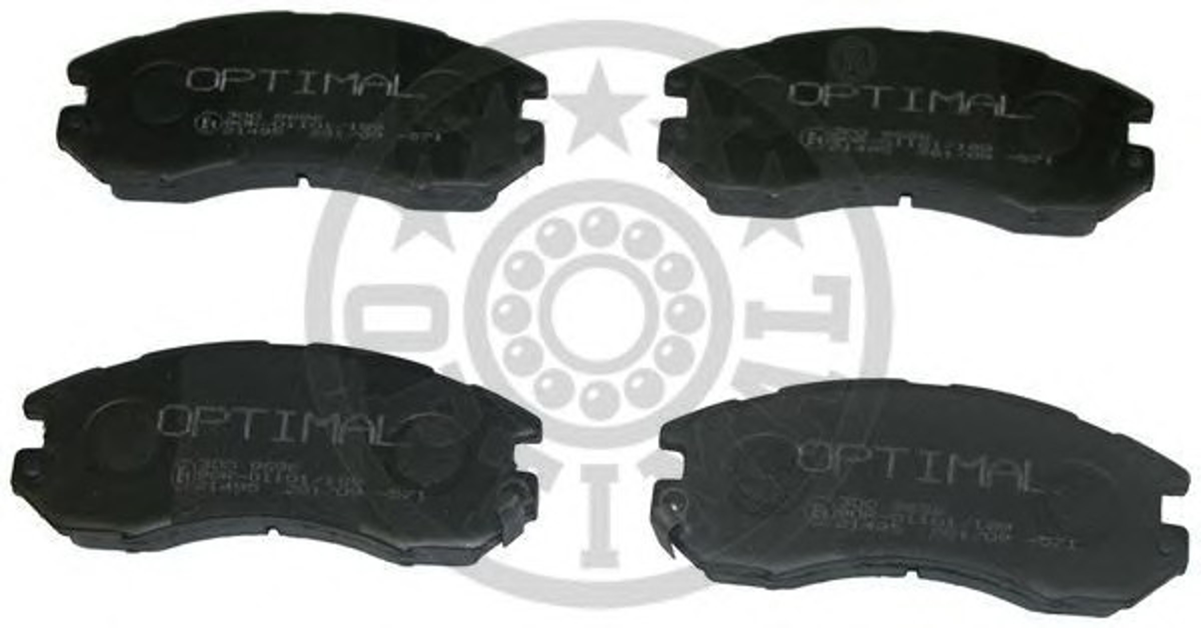 Комплект тормозных колодок дисковый тормоз OPTIMAL 9686