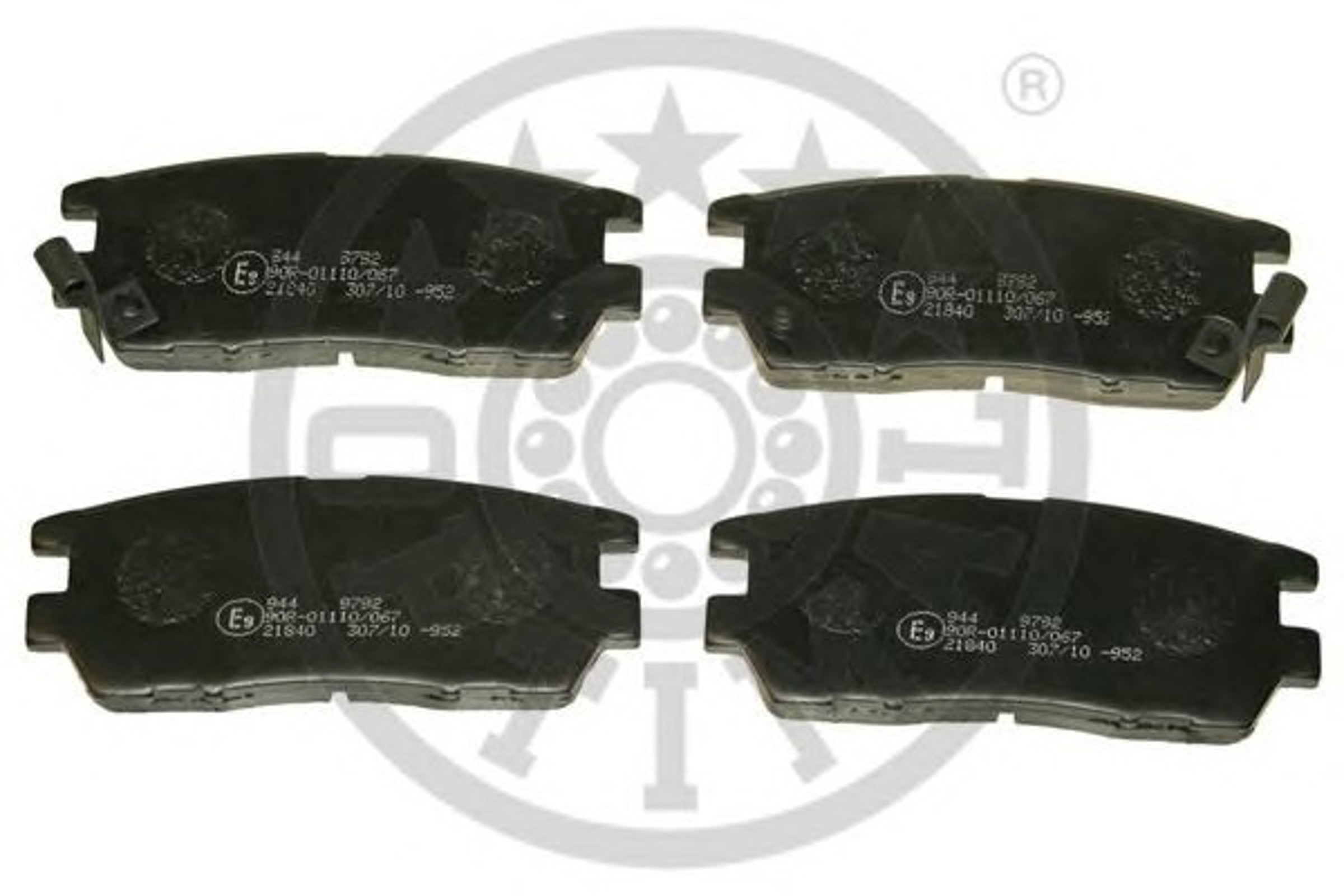 Колодки тормозные дисковые OPTIMAL 9792