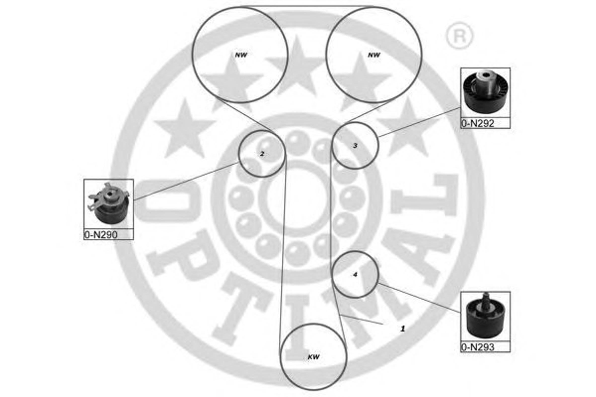 Комплект грм OPTIMAL SK-1339