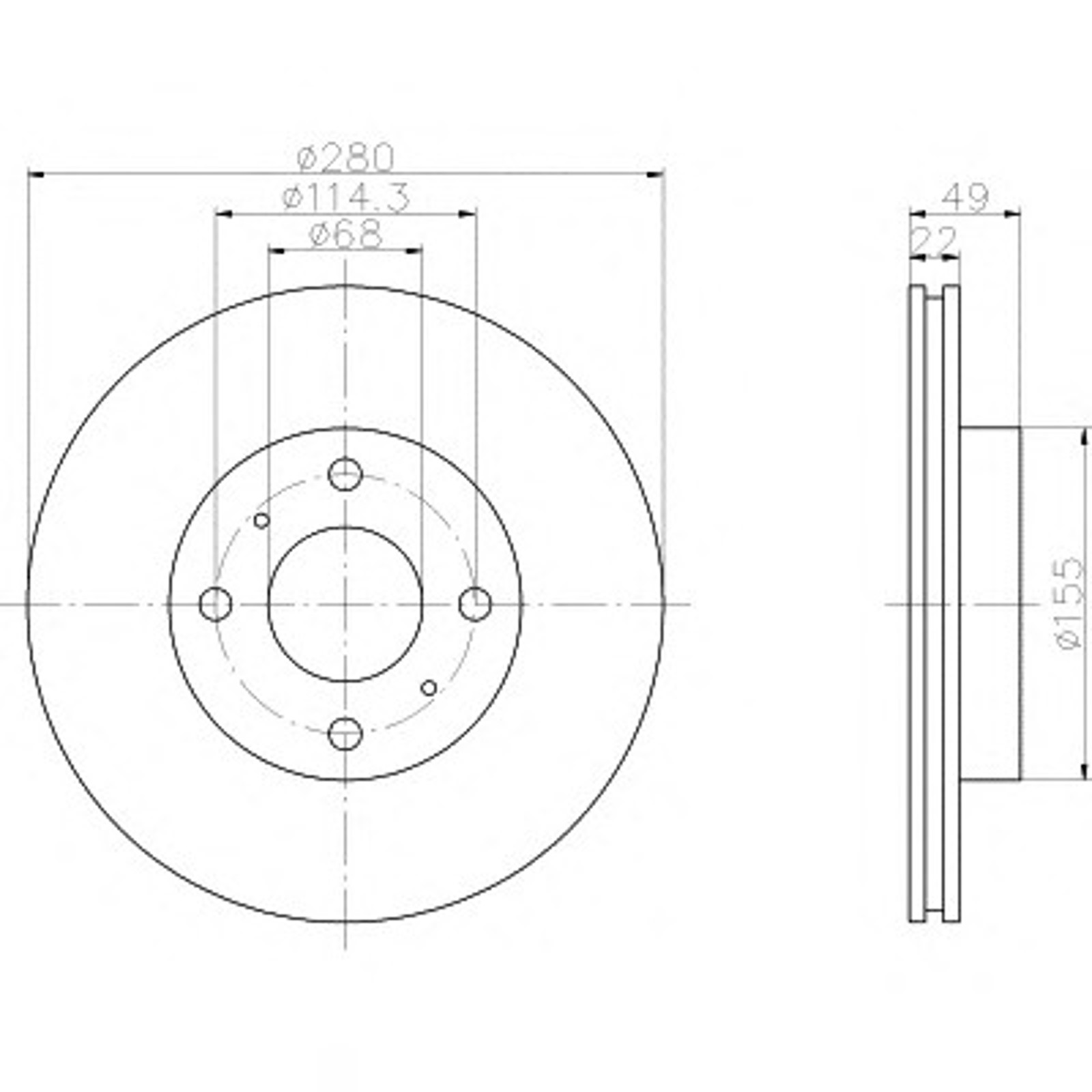 Диск тормозной HELLA/BEHR/PAGID 50342
