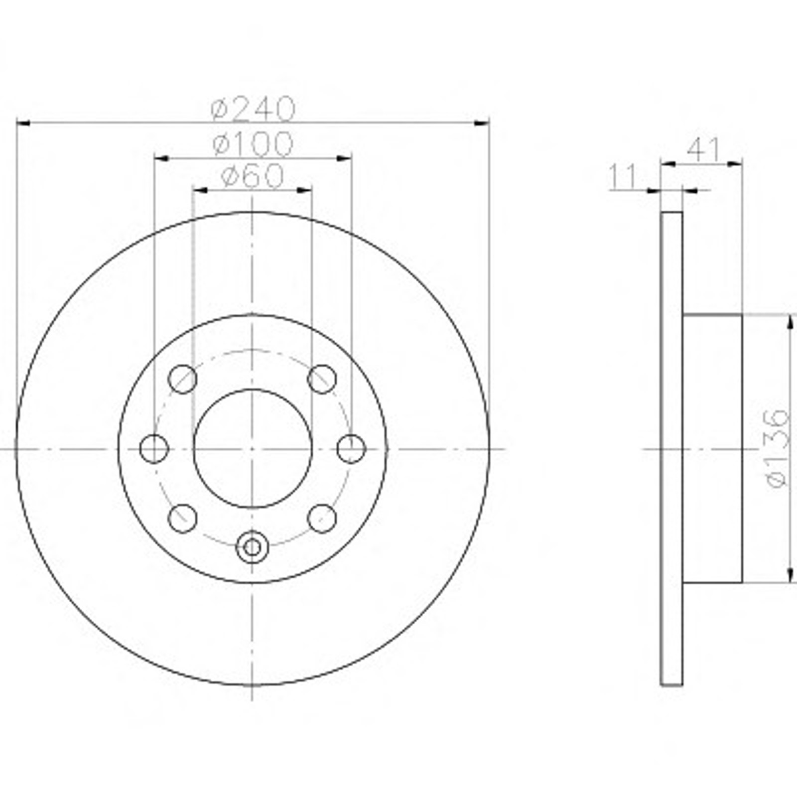 Диск тормозной HELLA/BEHR/PAGID 50362