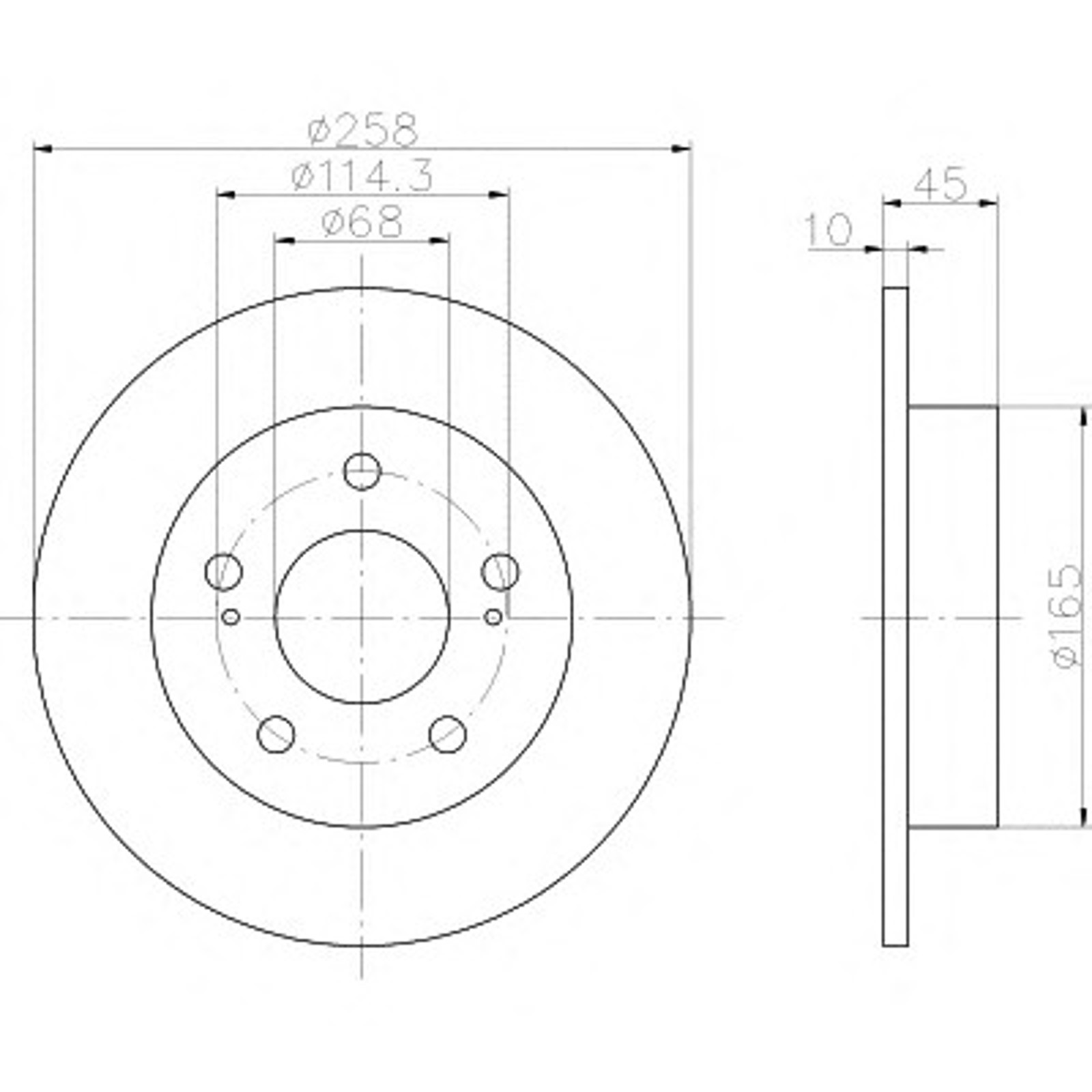 Диск тормозной HELLA/BEHR/PAGID 52312