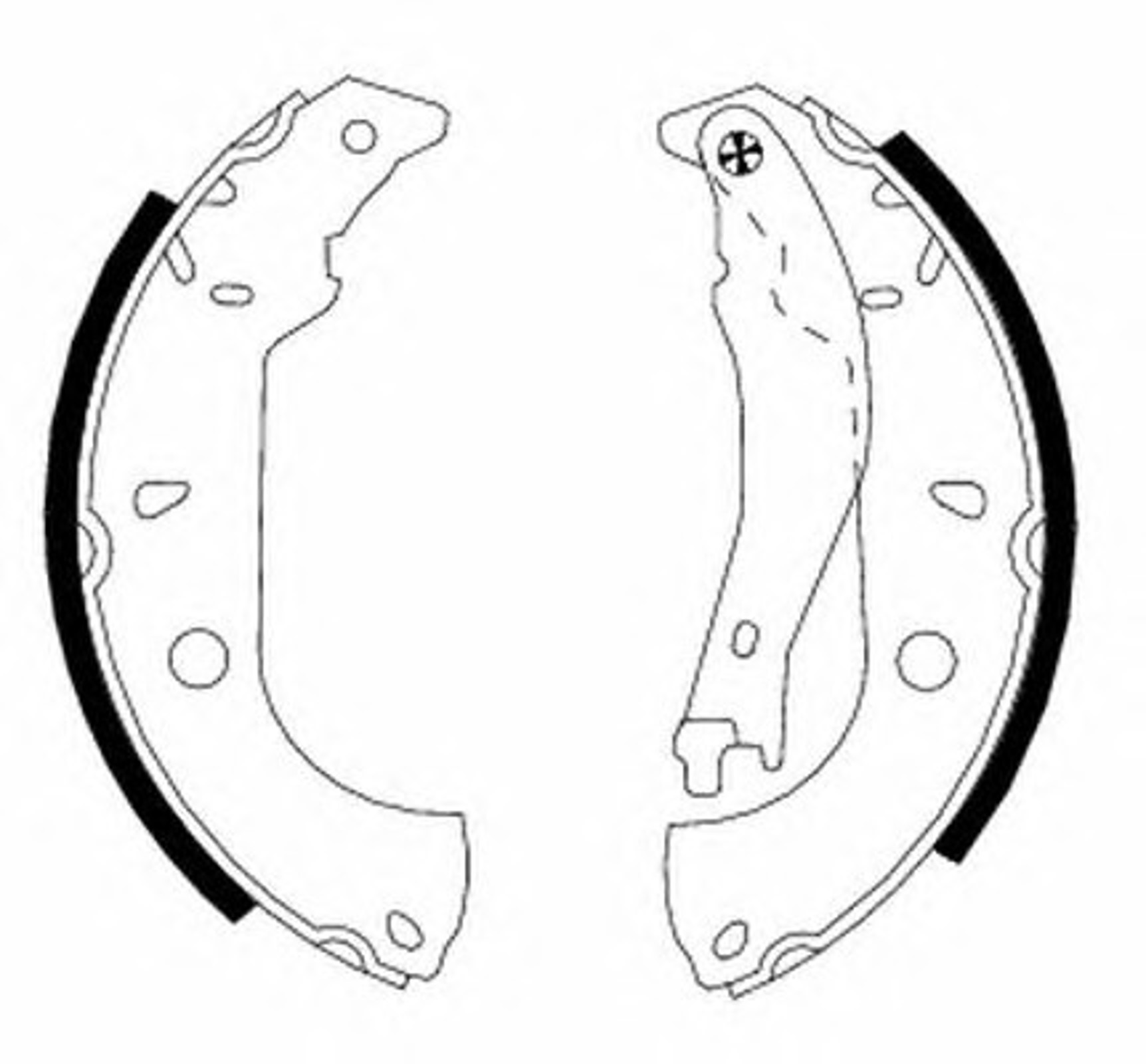 Колодки тормозные барабанные HELLA/BEHR/PAGID H8555