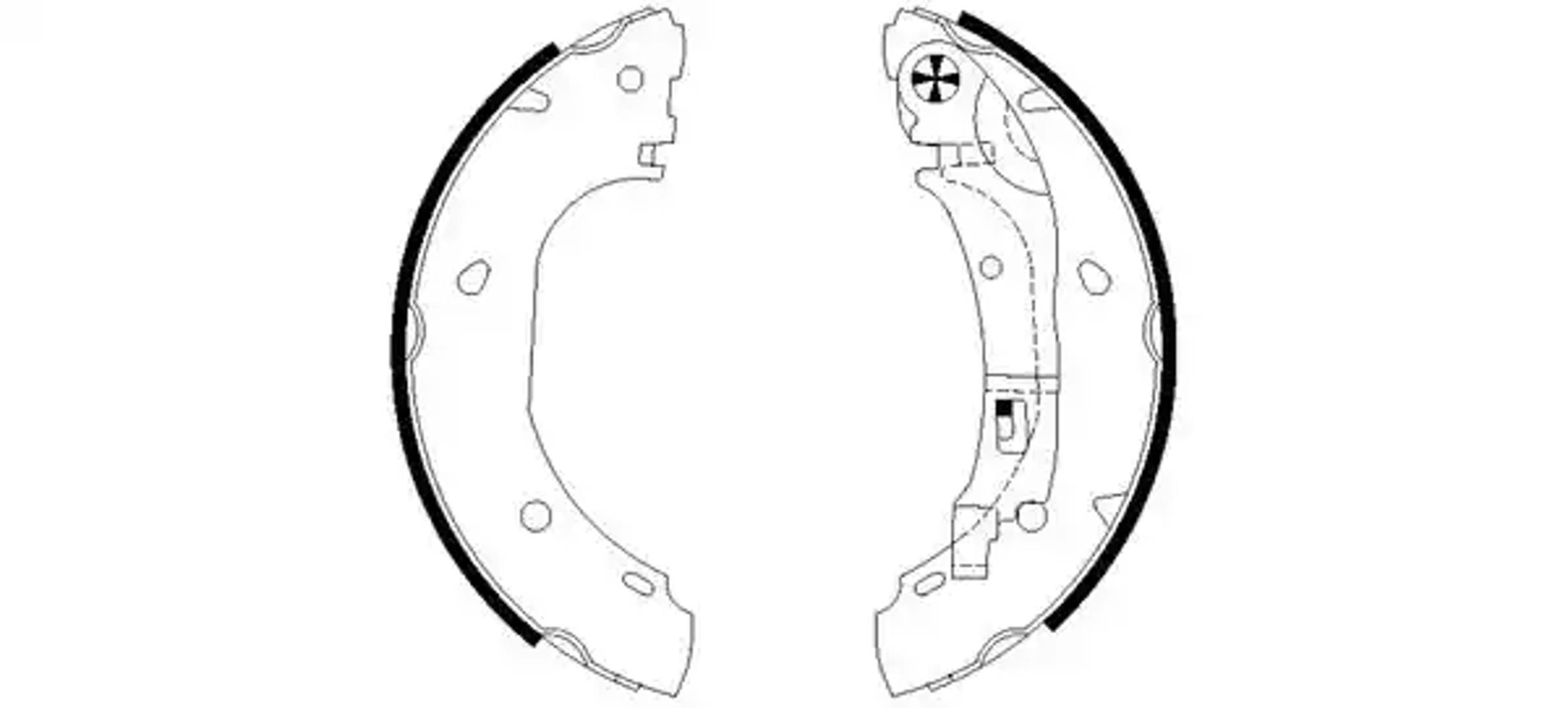 Колодки тормозные барабанные HELLA/BEHR/PAGID H9635