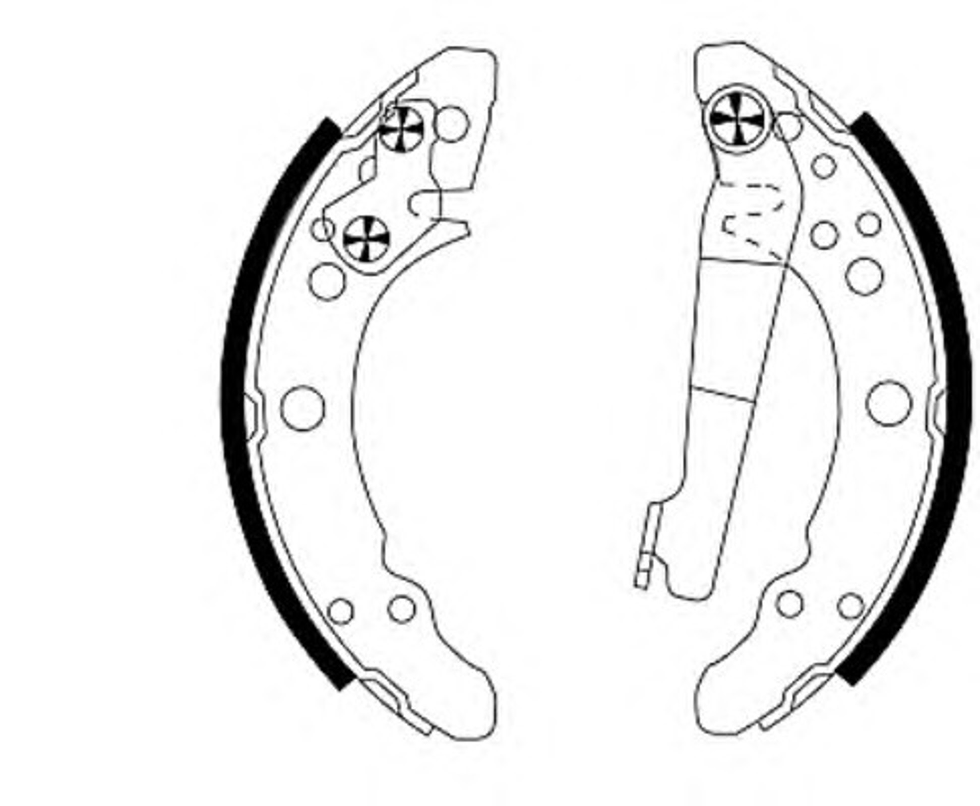 Колодки тормозные барабанные HELLA/BEHR/PAGID Q0965