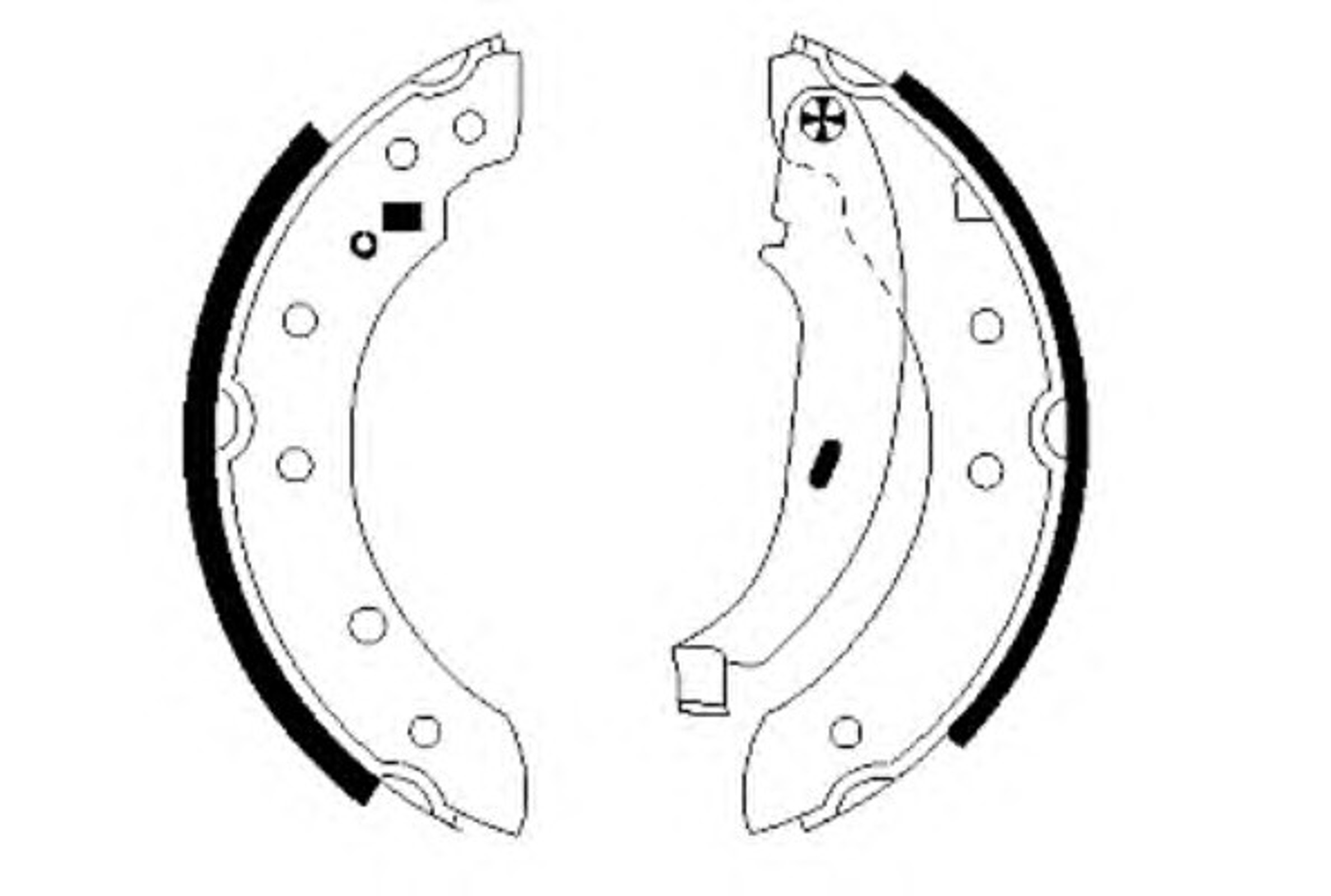 Колодки тормозные барабанные HELLA/BEHR/PAGID R0665