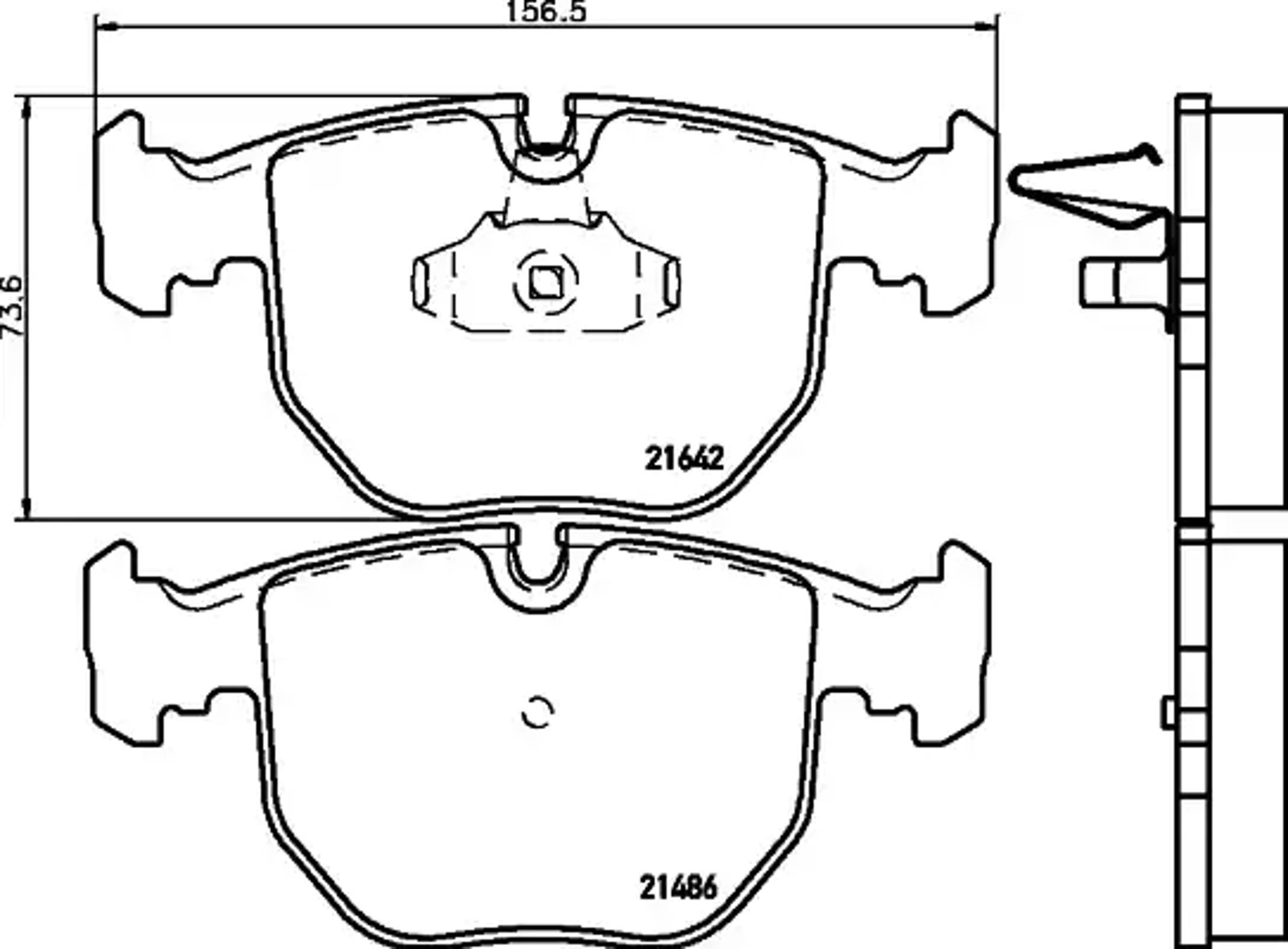 Колодки тормозные дисковые HELLA/BEHR/PAGID T1136