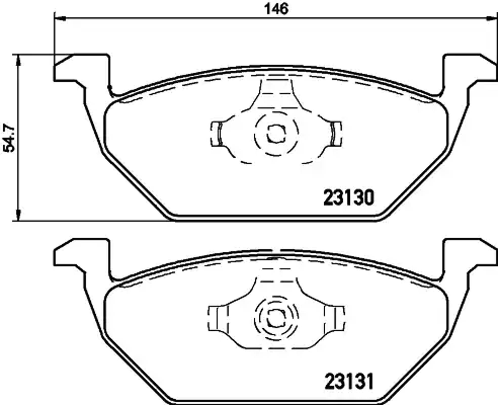 Колодки тормозные дисковые HELLA/BEHR/PAGID T1165