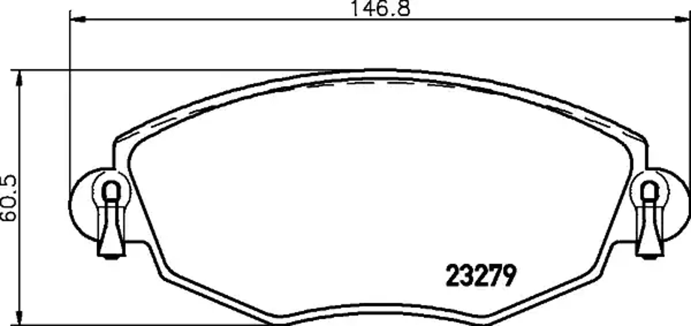 Колодки тормозные дисковые HELLA/BEHR/PAGID T1210