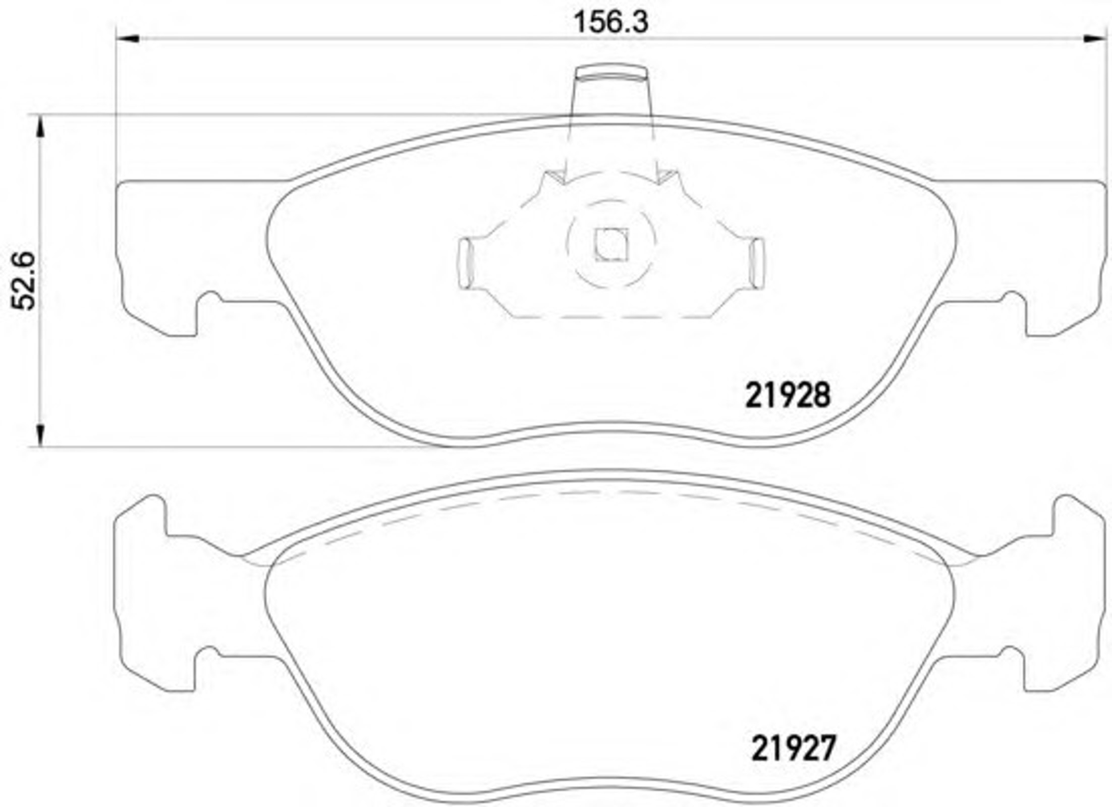 Колодки тормозные дисковые HELLA/BEHR/PAGID T1326