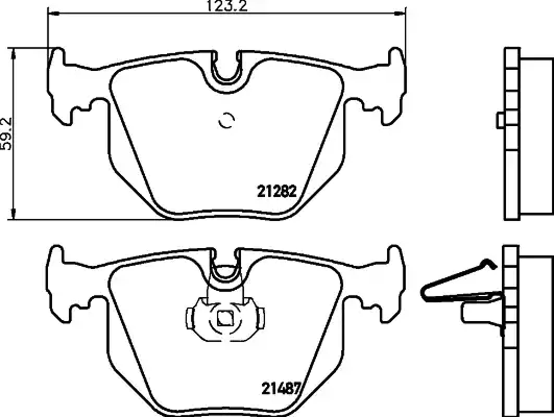 Колодки тормозные дисковые HELLA/BEHR/PAGID T1563