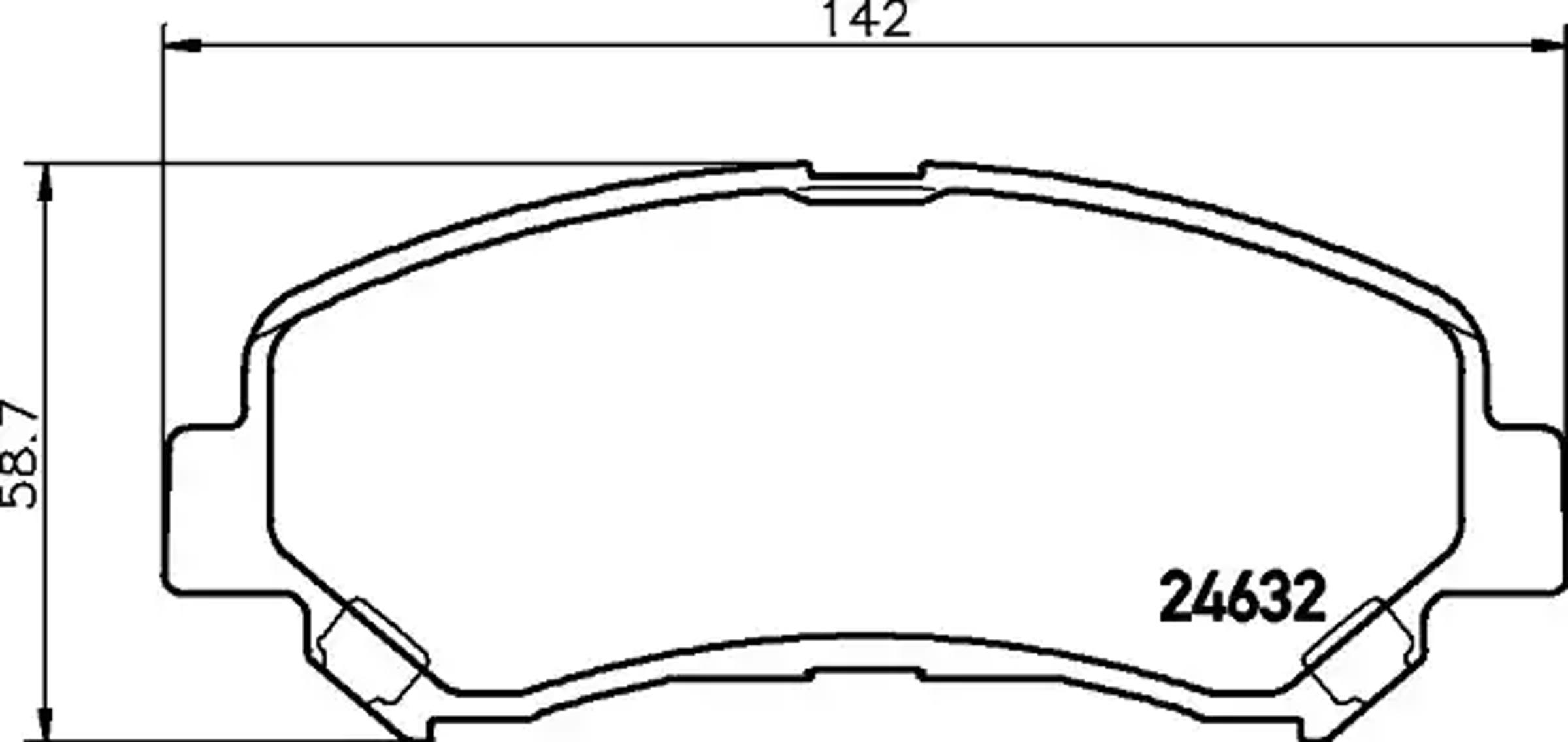 Колодки тормозные дисковые HELLA/BEHR/PAGID T1751