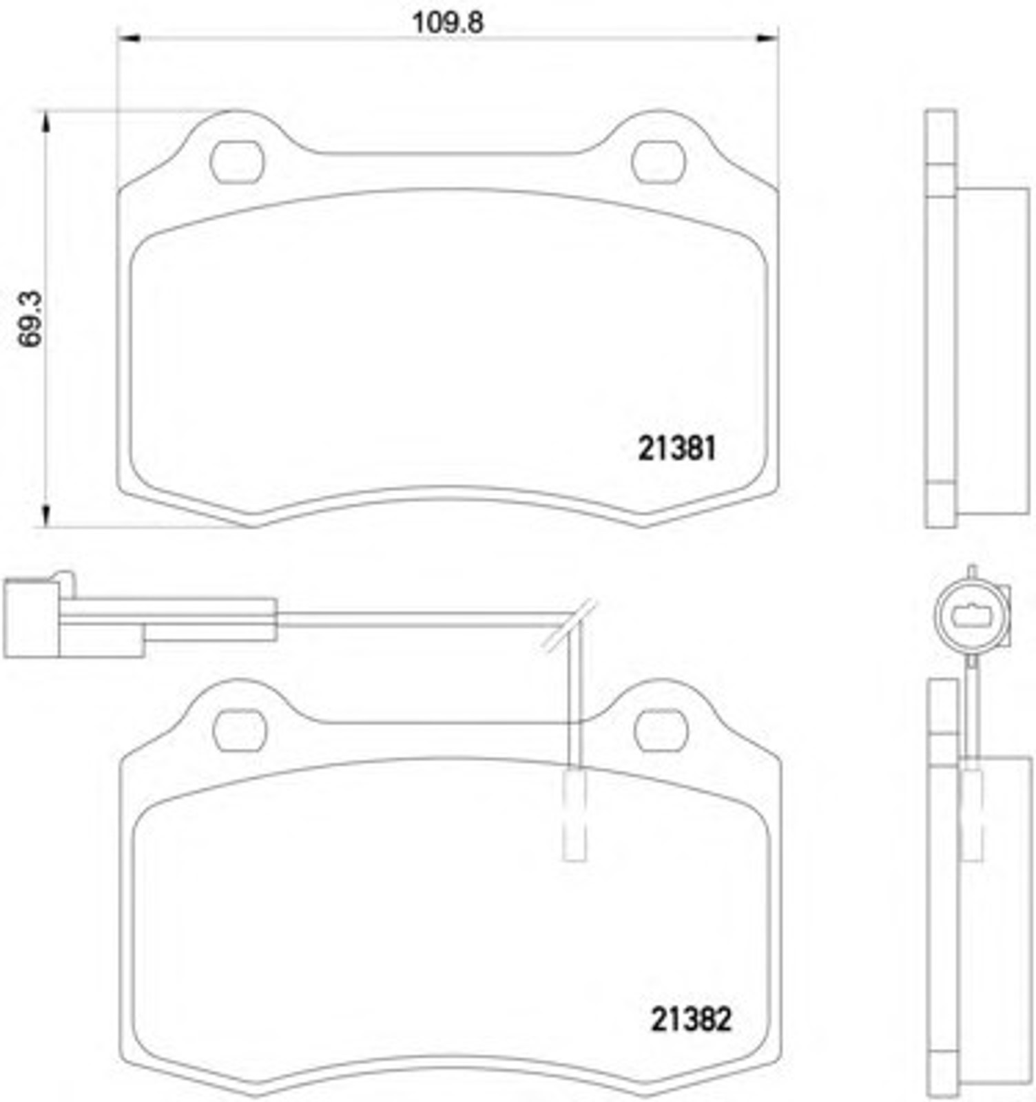 Колодки тормозные дисковые HELLA/BEHR/PAGID T5070