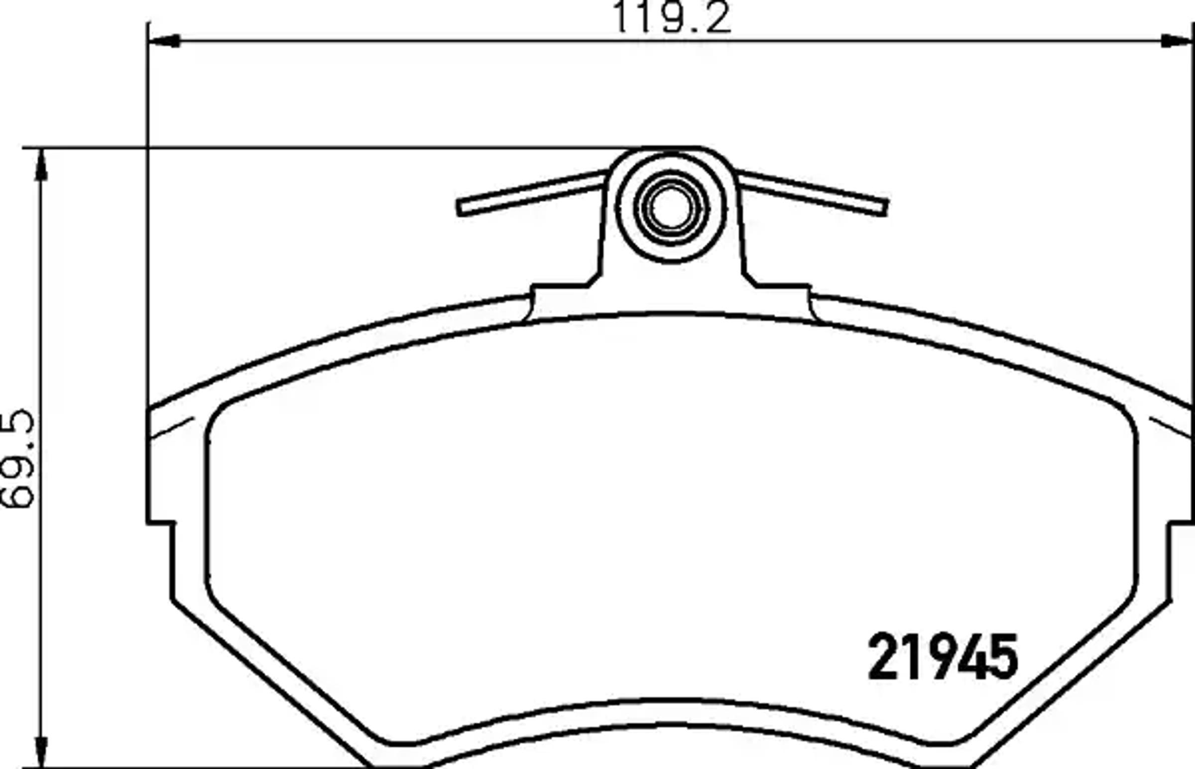 Колодки тормозные дисковые HELLA/BEHR/PAGID T5098