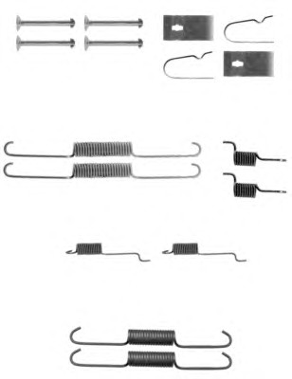 Пружинки тормозных колодок HELLA/BEHR/PAGID X0151
