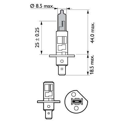 Комплект галогенных ламп PHILIPS 12258WVUSM