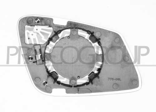 Bm1237504 стекло зеркала лев. с подогр. асферич. PRASCO BM1237504