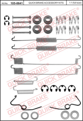 Комплектующие тормозной колодки QUICK BRAKE 105-0641