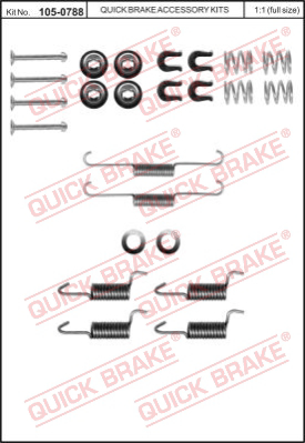 Комплектующие стояночной тормозной системы QUICK BRAKE 105-0788