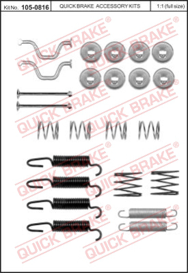 Комплектующие стояночной тормозной системы QUICK BRAKE 105-0816
