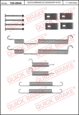 Комплектующие тормозной колодки QUICK BRAKE 105-0844