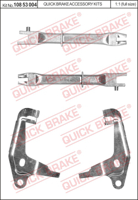 Комплект регулятора барабанного тормозного механизма QUICK BRAKE 10853004