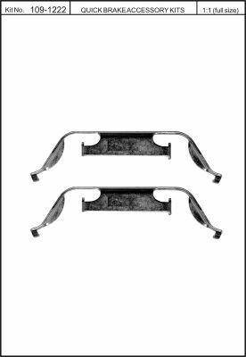Комплектующие колодок дискового тормоза QUICK BRAKE 109-1222