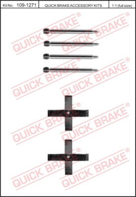 Комплектующие колодок дискового тормоза QUICK BRAKE 109-1271