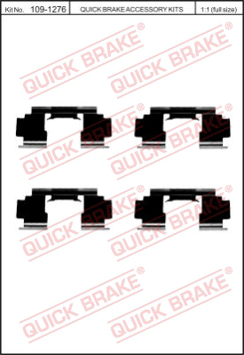 Комплектующие колодок дискового тормоза QUICK BRAKE 109-1276