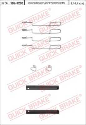 Комплектующие колодок дискового тормоза QUICK BRAKE 109-1280