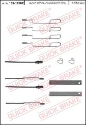 Комплектующие колодок дискового тормоза QUICK BRAKE 109-1280X