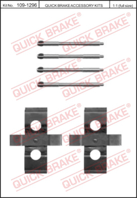 Комплектующие колодок дискового тормоза QUICK BRAKE 109-1296