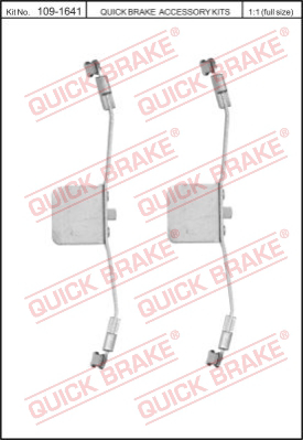 Комплектующие колодок дискового тормоза QUICK BRAKE 109-1641