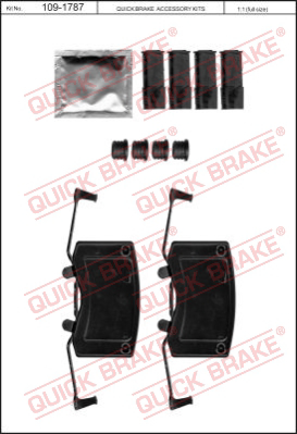 Комплектующие колодок дискового тормоза QUICK BRAKE 109-1787