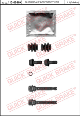 Комплект направляющей гильзы QUICK BRAKE 113-0010X