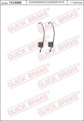 Ремкомплект вал стояночный тормозноя (тормозной суппорт) QUICK BRAKE 113-0505