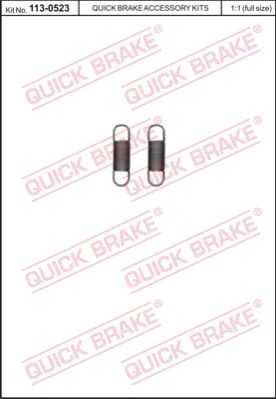 Ремкомплект вал стояночный тормозноя (тормозной суппорт) QUICK BRAKE 113-0523