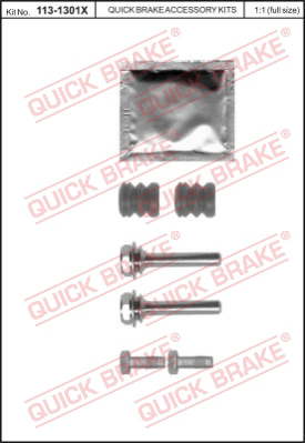 Комплект направляющей гильзы QUICK BRAKE 113-1301X