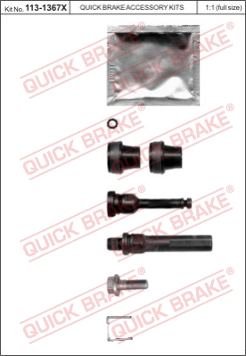 Комплект направляющей гильзы QUICK BRAKE 113-1367X
