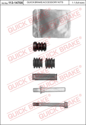 Комплект направляющей гильзы QUICK BRAKE 113-1470X