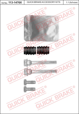 Ремкомплект крепежа суппорта QUICK BRAKE 113-1476X