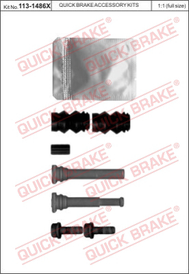 Комплект направляющей гильзы QUICK BRAKE 113-1486X