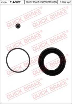 Ремкомплект тормозного суппорта QUICK BRAKE 114-0002