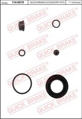 Ремкомплект тормозного суппорта QUICK BRAKE 114-0019