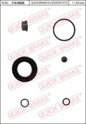 Ремкомплект тормозного суппорта QUICK BRAKE 114-0026