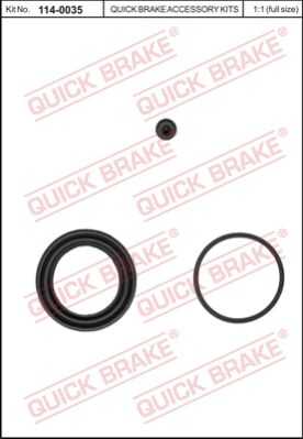 Ремкомплект тормозного суппорта QUICK BRAKE 114-0035